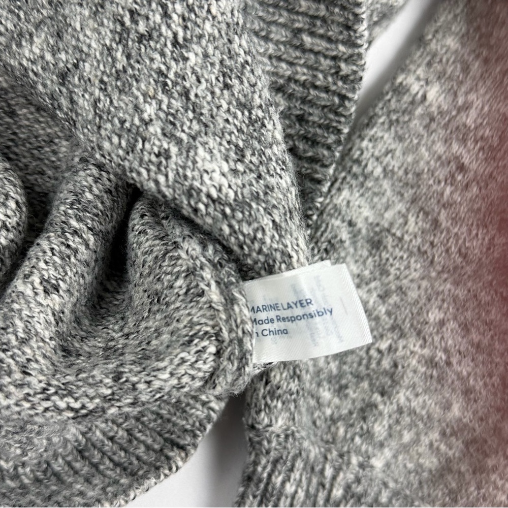 Marine Layer Alma Puff Sleeve Sweater Gray Knit Size XS EUC - Picture 11 of 14